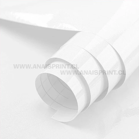 VINILO DECORATIVO CON ADHESIVO BLANCO 61 CM X 1 MT 