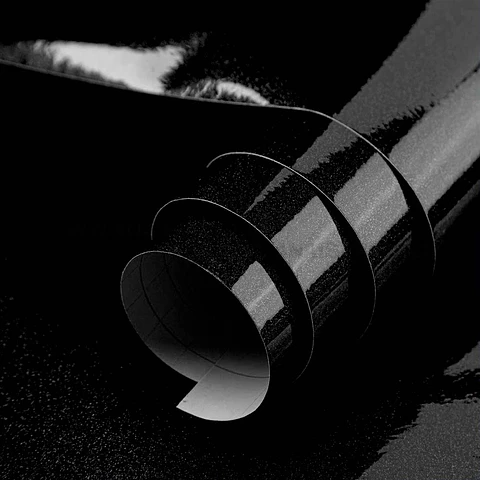 VINILO DECORATIVO CON ADHESIVO NEGRO 61 CM X 1 MT 