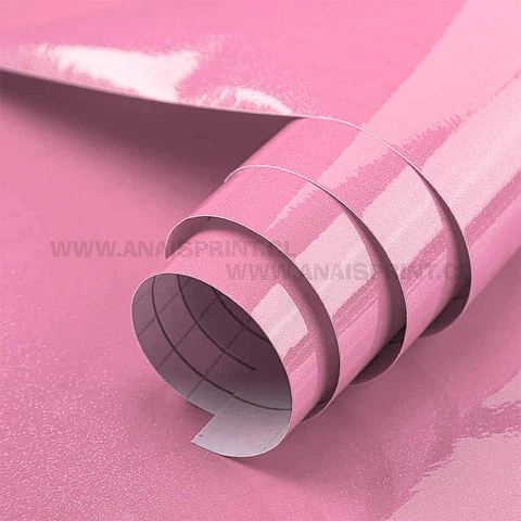VINILO DECORATIVO CON ADHESIVO ROSADO 61 CM X 1 MT