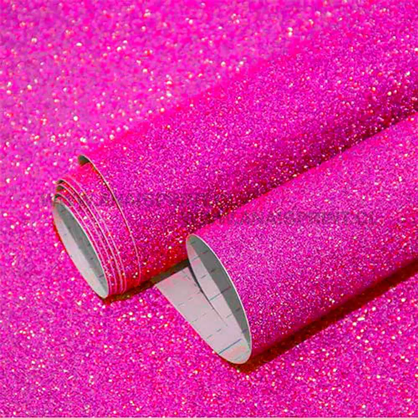 VINILO DECORATIVO ADHESIVO GLITTER FUCSIA 61 CM X 1 MT 1