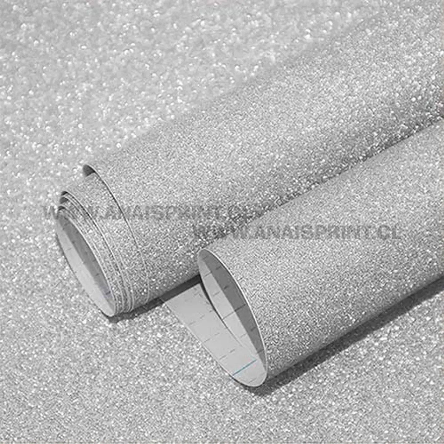 VINILO DECORATIVO ADHESIVO GLITTER SILVER 61 CM X 1 MT 1