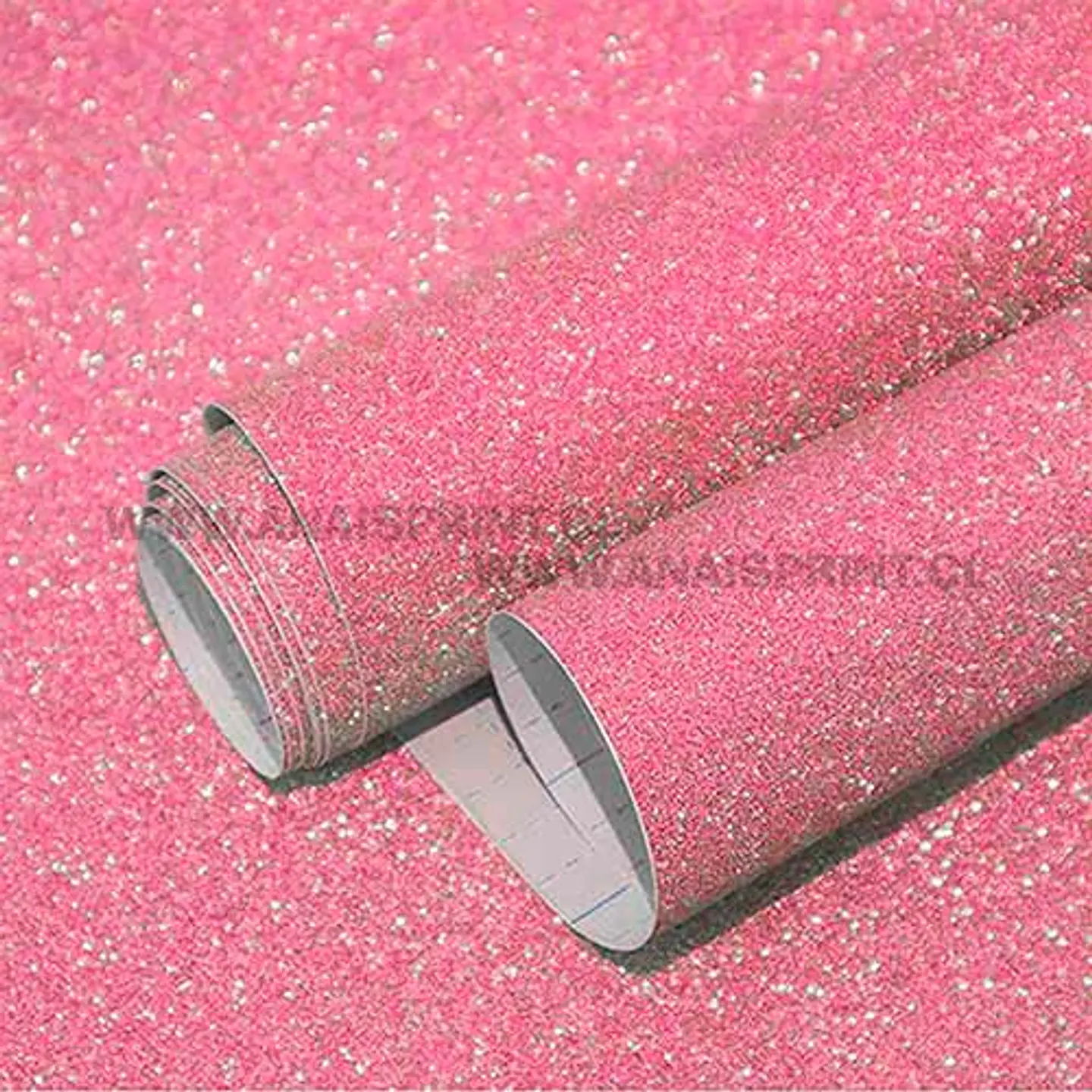VINILO DECORATIVO ADHESIVO GLITTER ROSADO 61 CM X 1 MT 1