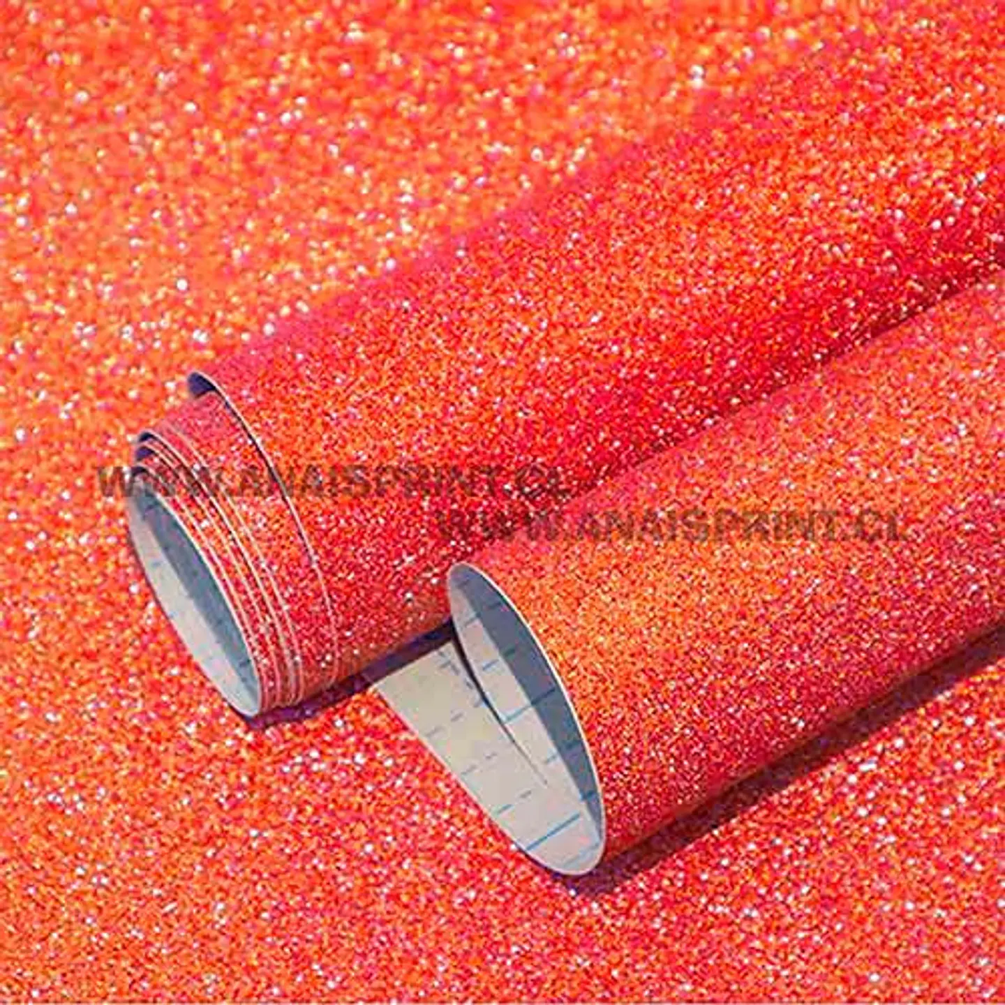 VINILO DECORATIVO ADHESIVO GLITTER ROJO 61 CM X 1 MT 1