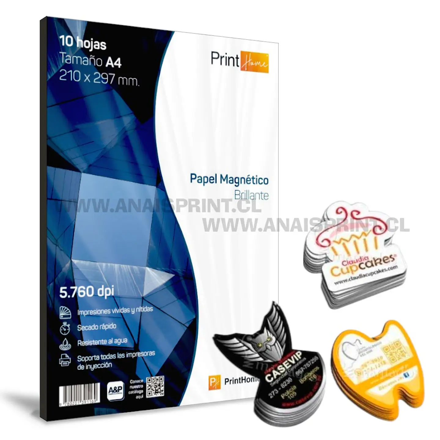 PAPEL FOTOGRÁFICO GLOSSY MAGNÉTICO IMPRIMIBLE A4 / 10 HOJAS 1