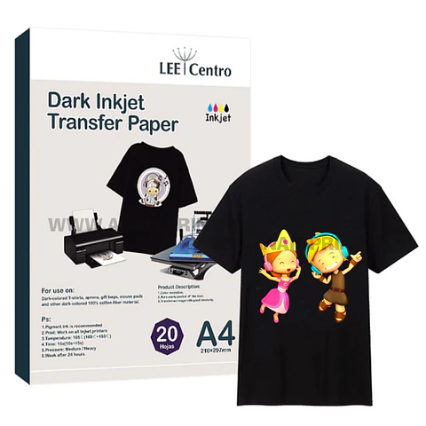 PAPEL TRANSFER TELAS OSCURAS A4 / 20 HOJAS