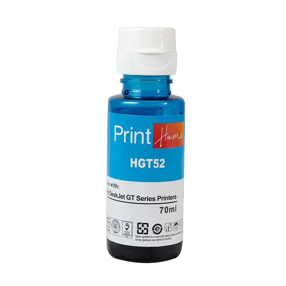 TINTAS DYE PARA IMPRESORAS HP GT 51 / 52  INKJET 4