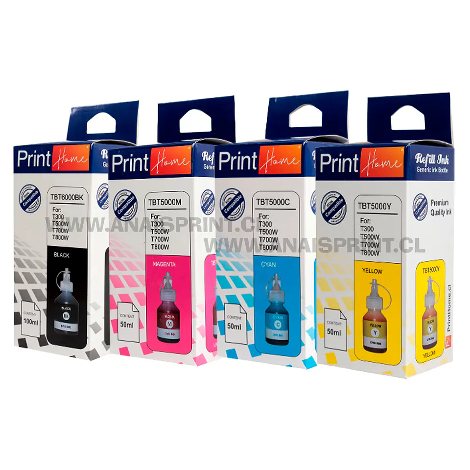 TINTAS DYE PARA IMPRESORAS BROTHER SERIE BT5000 INKJET 1