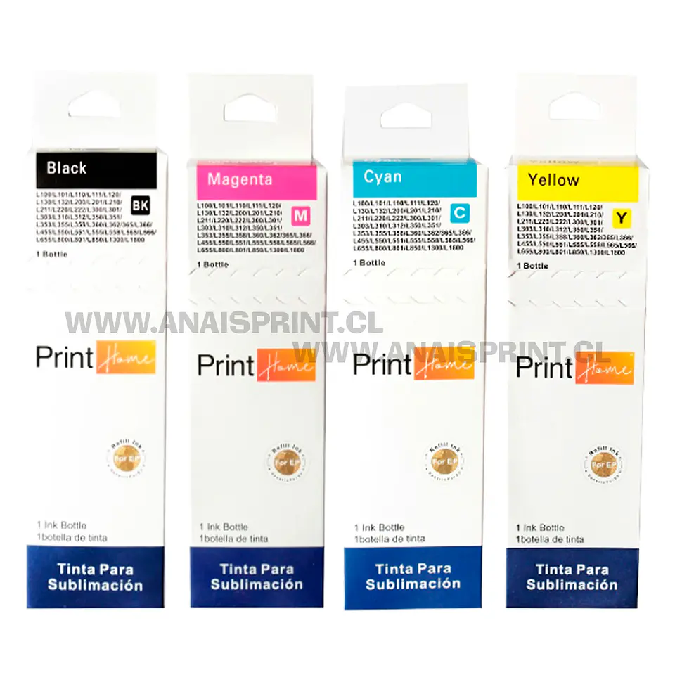 TINTAS DE SUBLIMACION PARA IMPRESORAS EPSON INKJET 1