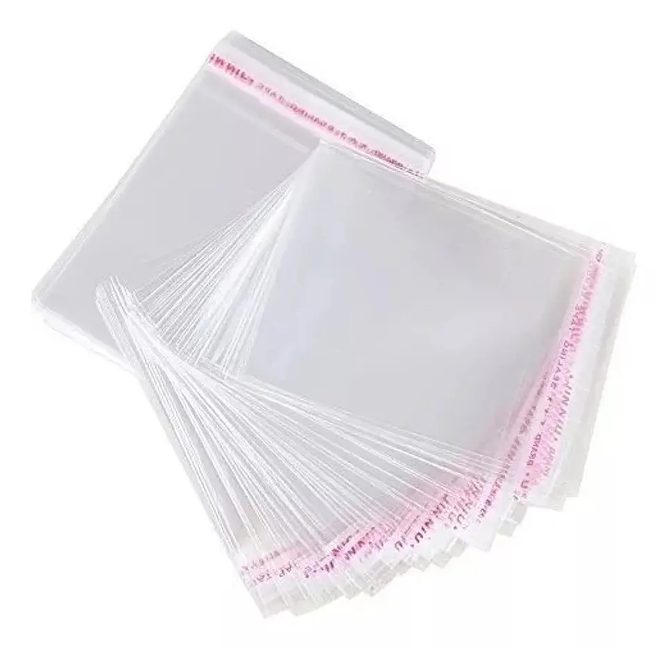 BOLSAS CELOFAN TRANSPARENTE CON ADHESIVO TAMAÑO 17x19 CMS / 100 UNIDADES 2