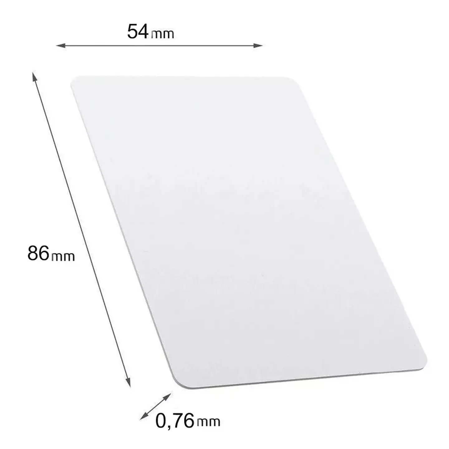 TARJETA CREDENCIAL PVC BRILLANTE IMPRIMIBLE O SUBLIMABLE 2