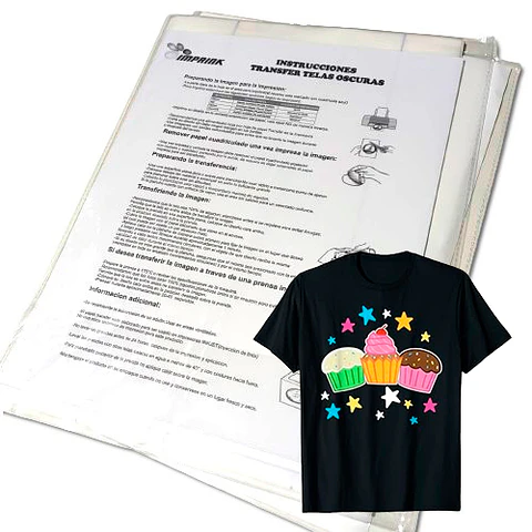 PAPEL TRANSFER TELAS OSCURAS (MADE IN USA) A4 / 10 HOJAS