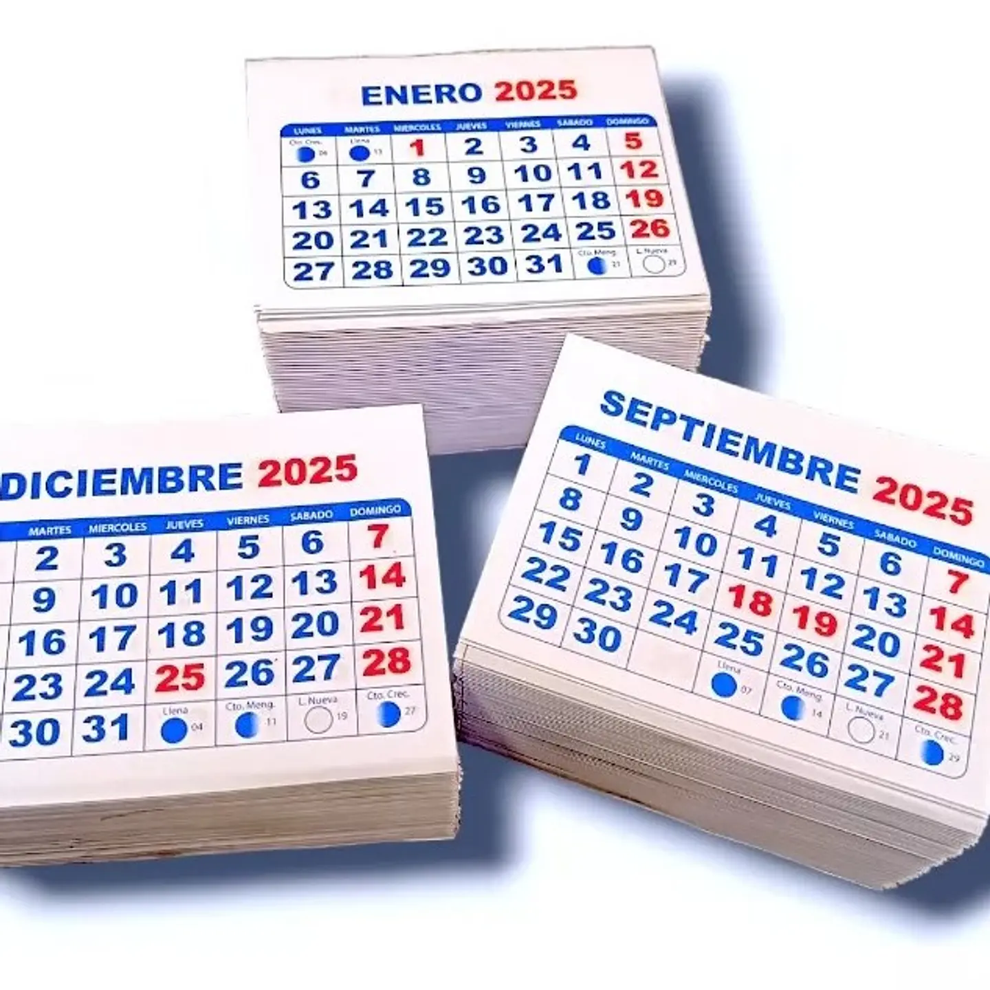 MINI TACO CALENDARIO AÑO 2027 100 UNDS / 6,8 X 5,0 CMS 1
