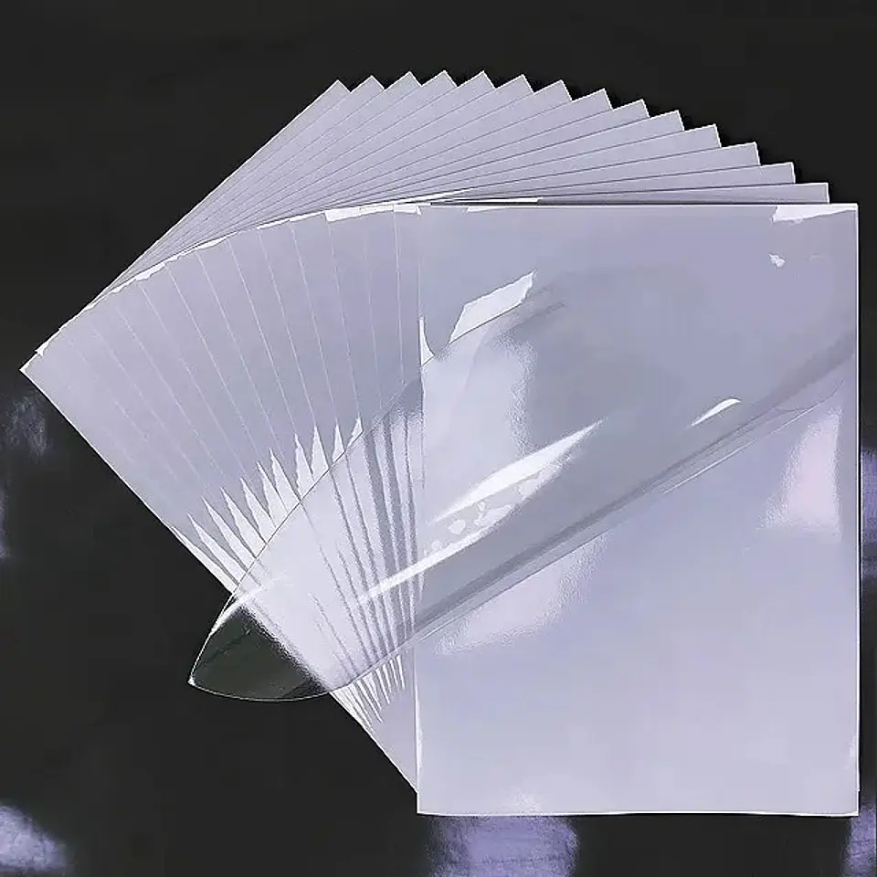 VINILO PVC ADHESIVO TRANSPARENTE CRISTALINO A4 / 20 HOJAS 2