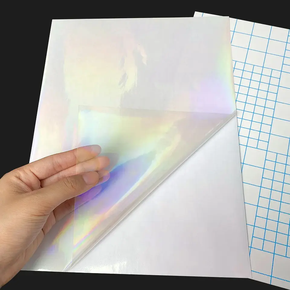 LAMINADO EN FRÍO TRANSPARENTE EFECTO TORNASOL A4  2