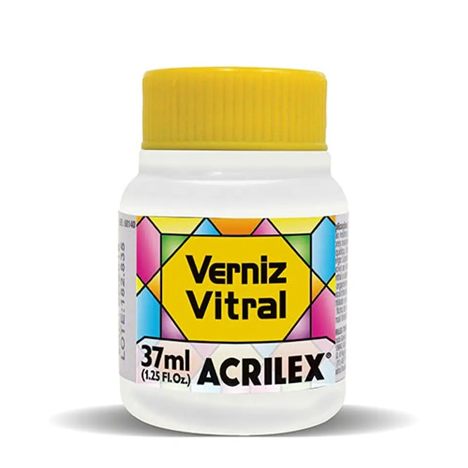 BARNIZ VITRAL INCOLORO BRILLANTE 37 ML (SELLADOR DE VINILOS) 1