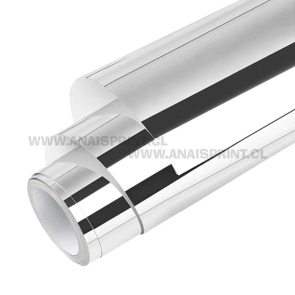VINILO DECORATIVO CON ADHESIVO PLATEADO METALIZADO 61 CM X 1 MT 1