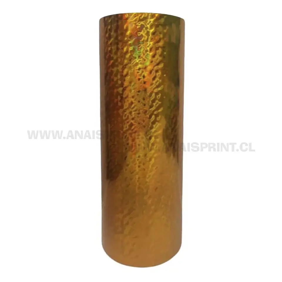 FOIL DORADO HOLOGRÁFICO TERMOREACTIVO AL TONER 5 MTS 1