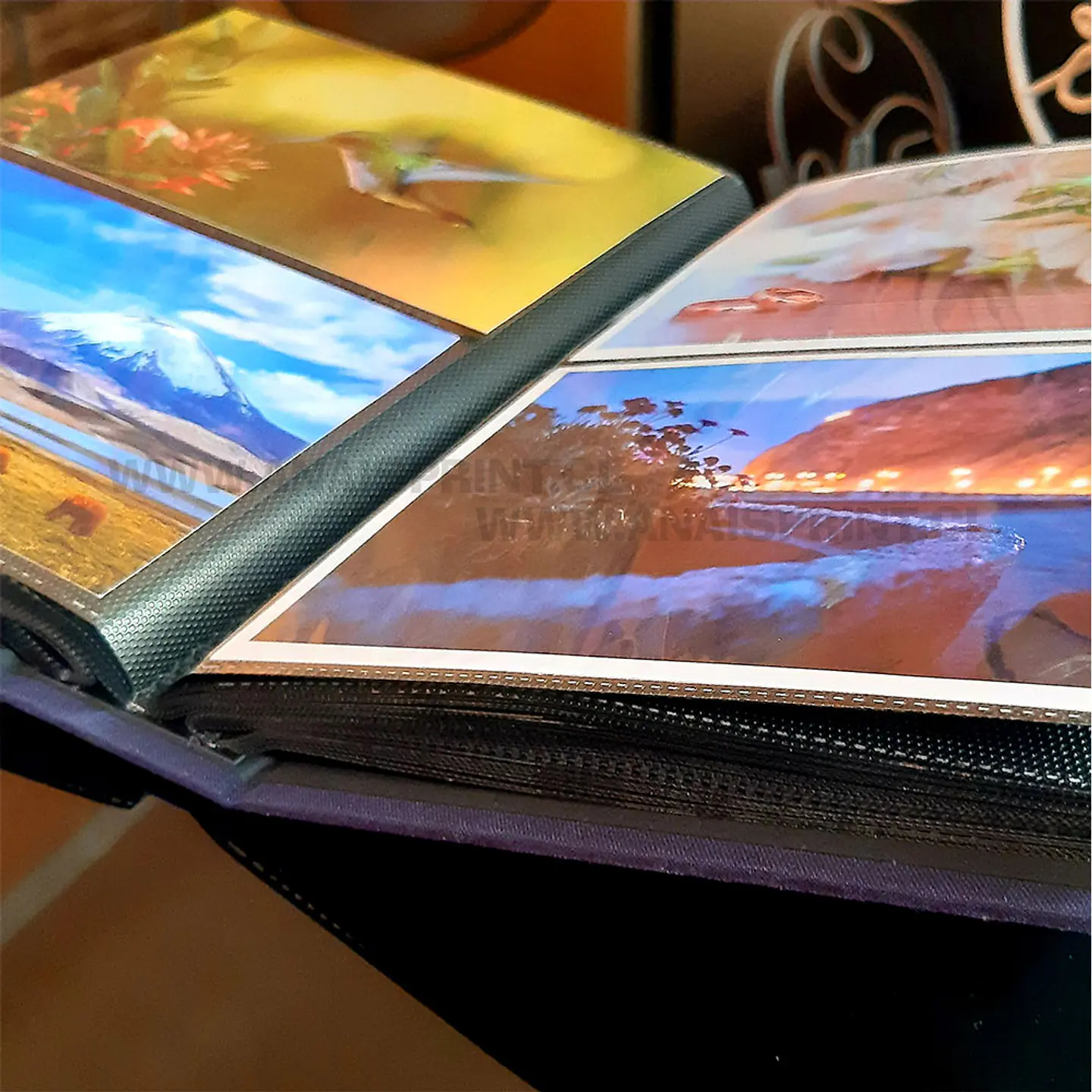 ALBUM ENTELADO CON FUNDAS NEGRAS PARA 200 FOTOS 10X15 CM 3