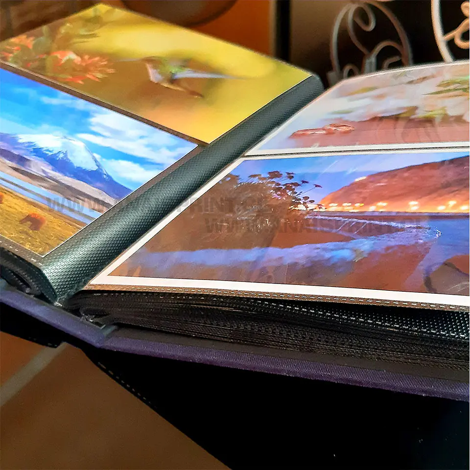 ALBUM ENTELADO CON FUNDAS NEGRAS PARA 200 FOTOS 10X15 CM 3