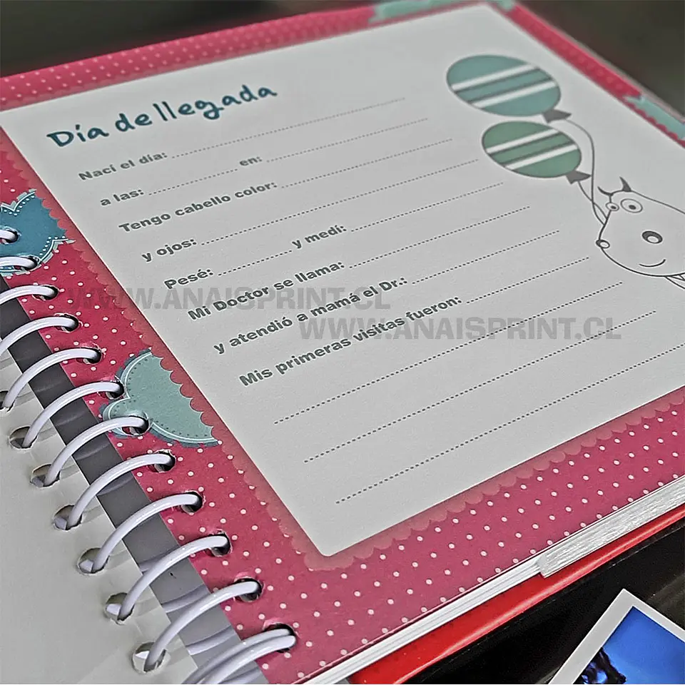 ALBUM INFANTIL CON MEMO Y CARÁTULAS PARA 200 FOTOS 10X15 CM 7