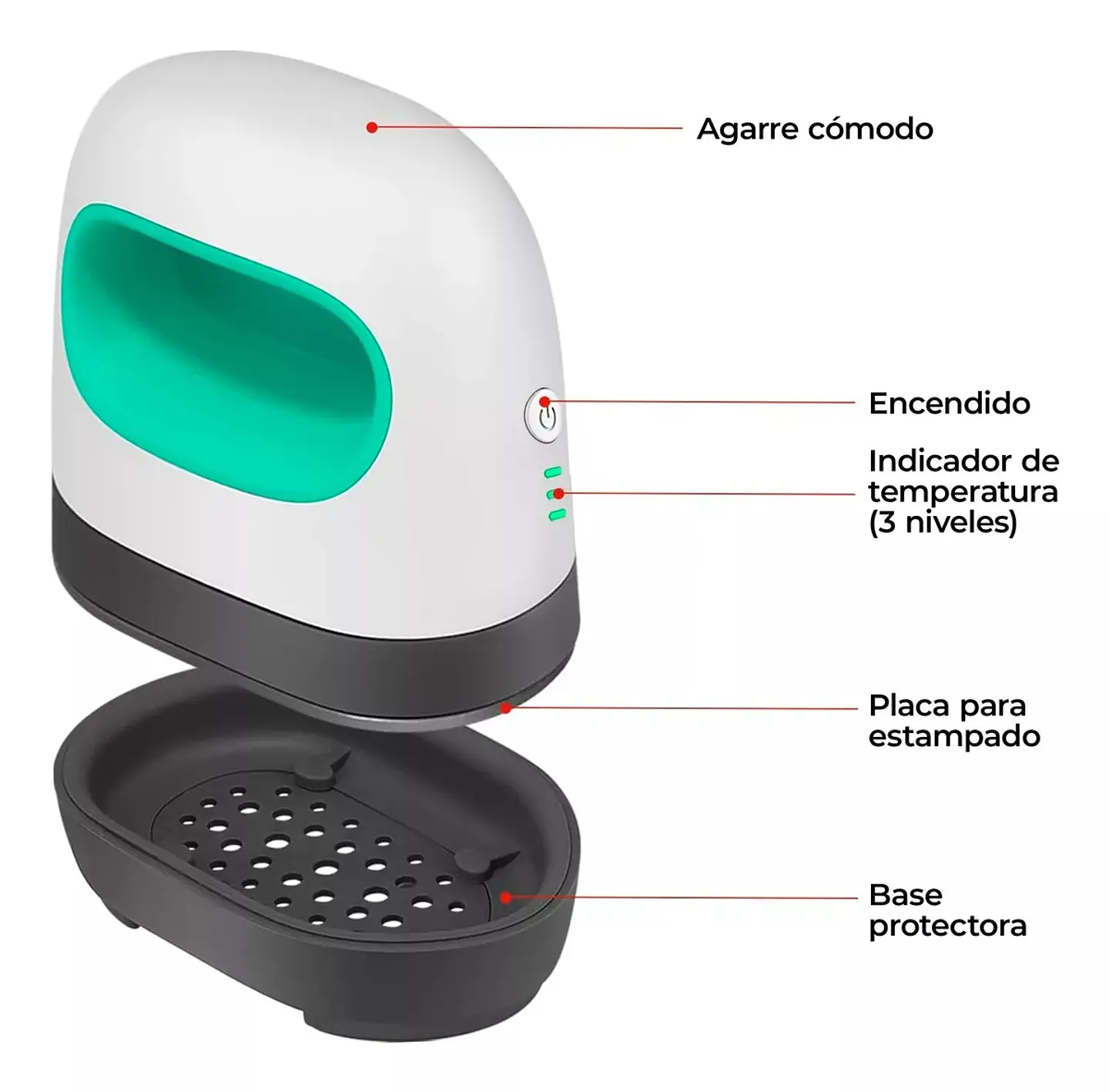 MINI PLANCHA PORTÁTIL PARA ESTAMPADO SUBLIMACIÓN TRANSFER 4