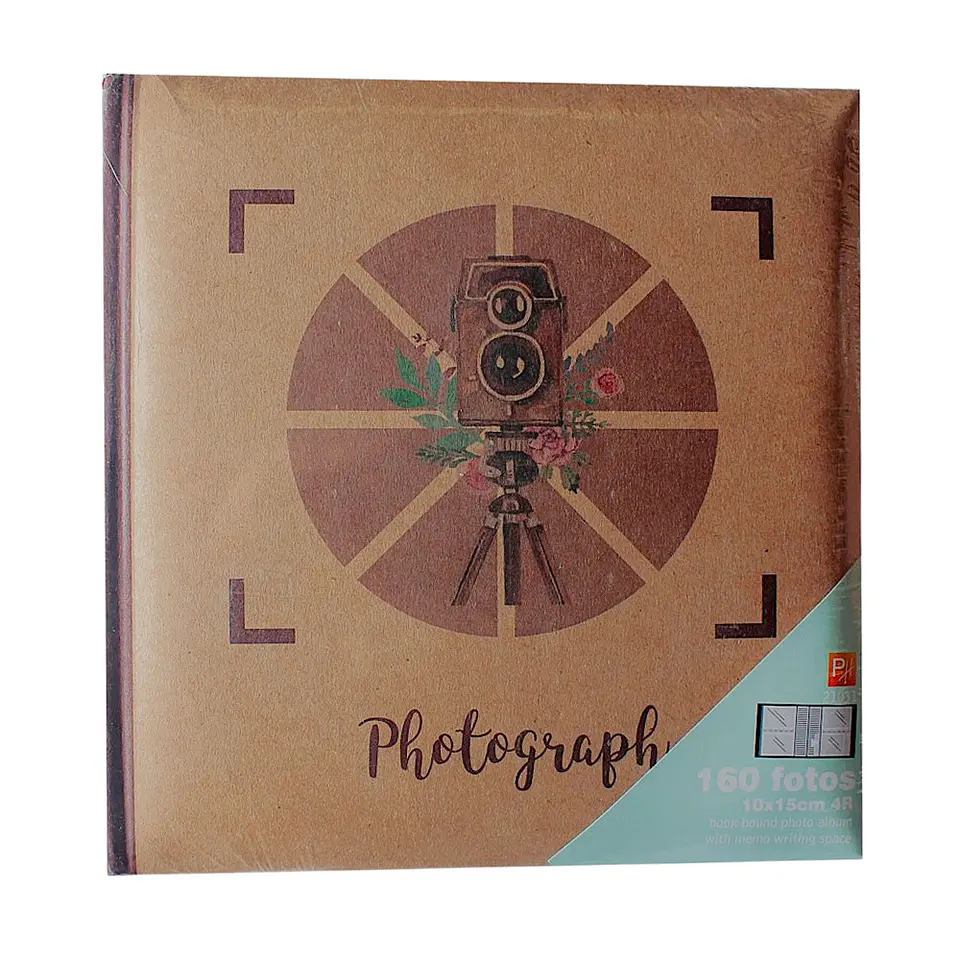 ALBUM VINTAGE CON MEMO PARA 160 FOTOS 10X15 CM 1