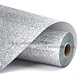 VINILO TEXTIL GLITTER TERMOTRANSFERIBLE PLATEADO 50 CM X 1 MT - Miniatura 1