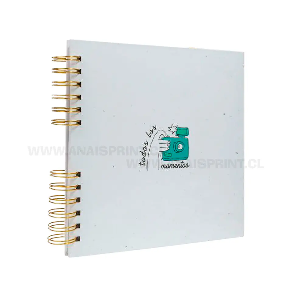 ALBUM SCRAPBOOK DISEÑO MOMENTOS CON 60 HOJAS BLANCAS 1
