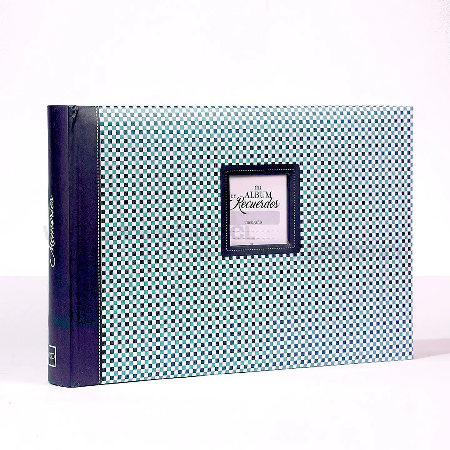 ALBUM FOTOGRAFICO AZUL AUTOADHESIVO CON VENTANA  1