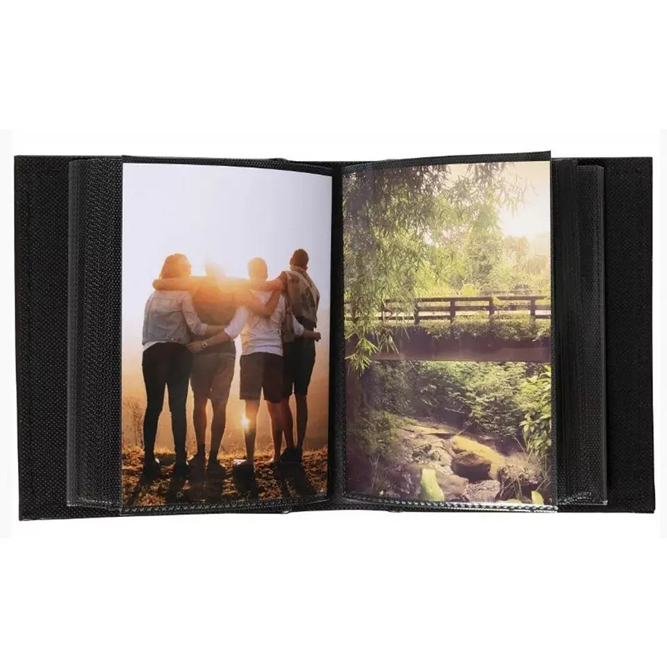 ALBUM FOTOGRAFICO ENTELADO FUNDAS NEGRAS PARA 100 FOTOS 10X15 CM 3