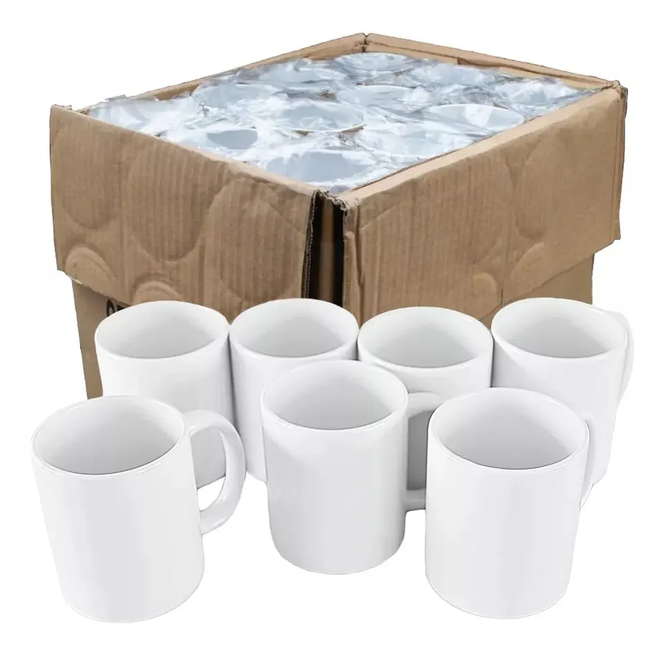 TAZA SUBLIMACION BLANCA MARCA LILY CALIDAD AAA 11 OZ / DOCENA O CAJA 1