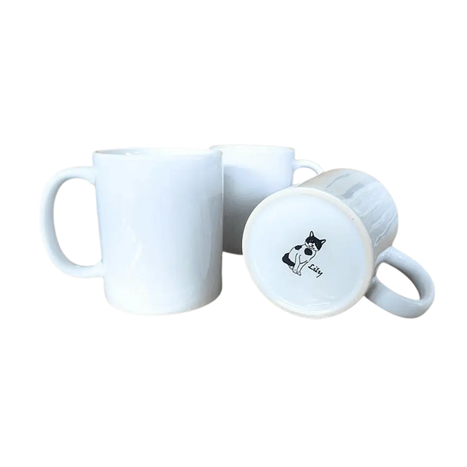 TAZA SUBLIMACION BLANCA MARCA LILY CALIDAD AAA 11 OZ / DOCENA O CAJA 3