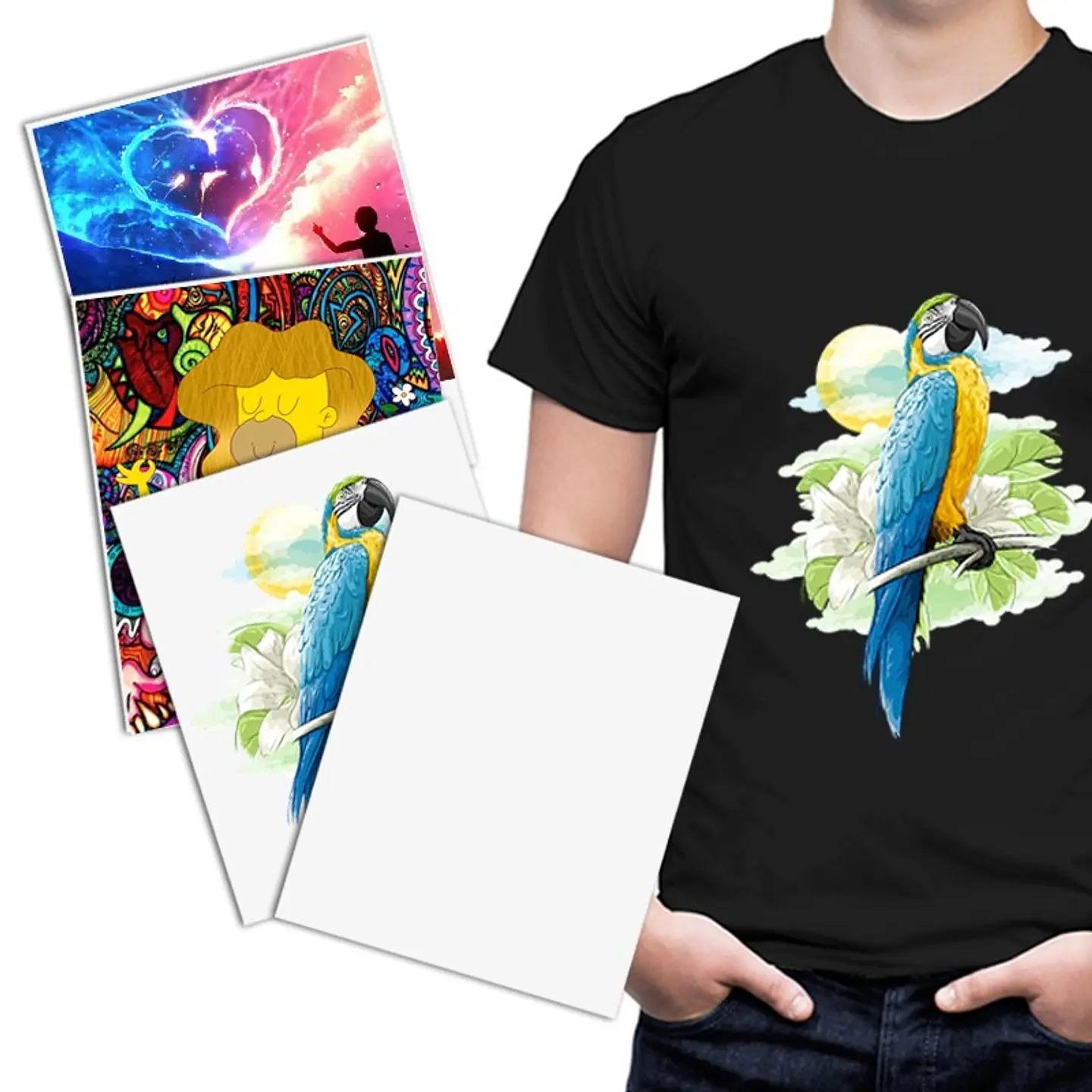 VINILO TEXTIL DE IMPRESIÓN SUBLI INKJET PU A4 / 1 HOJA 2