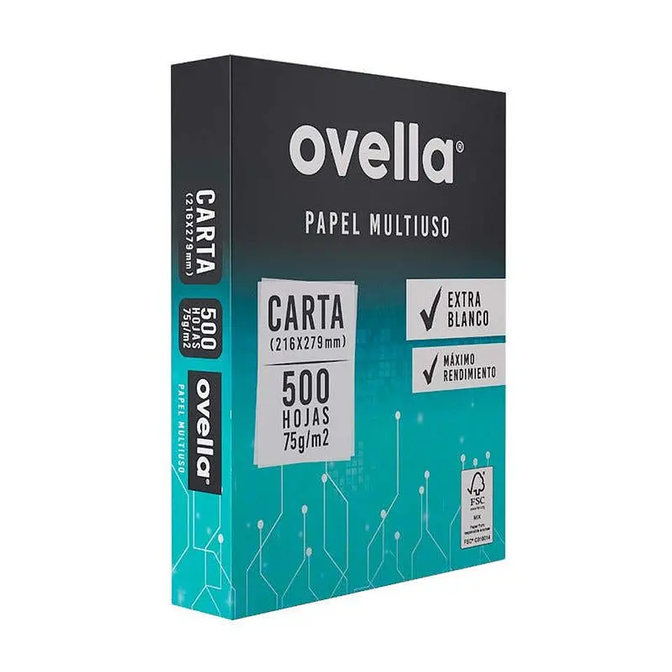 RESMA DE PAPEL MULTIUSO 75 GR / CARTA / 500 HOJAS 1