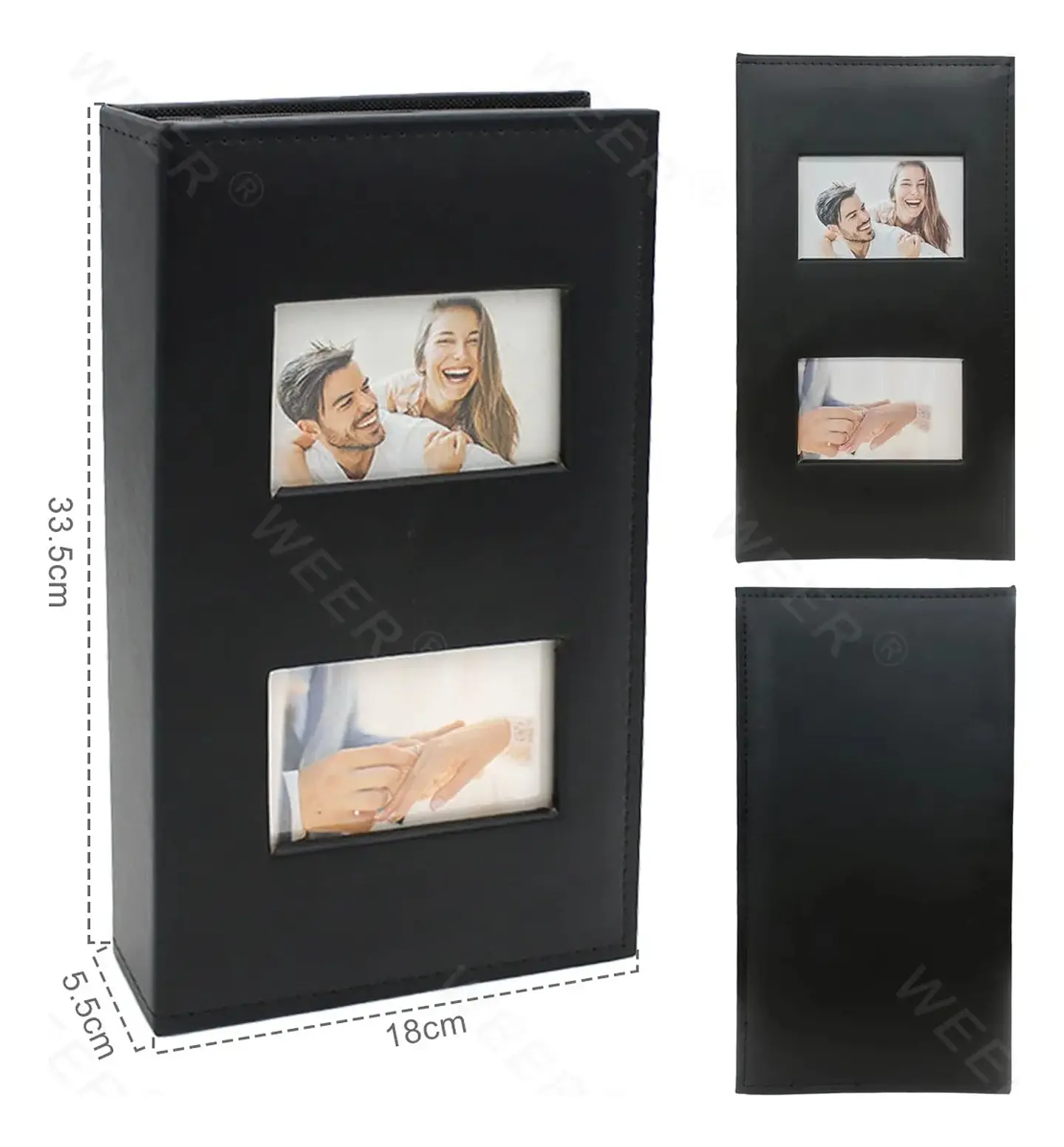 ALBUM FOTOGRAFICO CUERO CON VENTANA PARA 300 FOTOS 10X15 CM 5