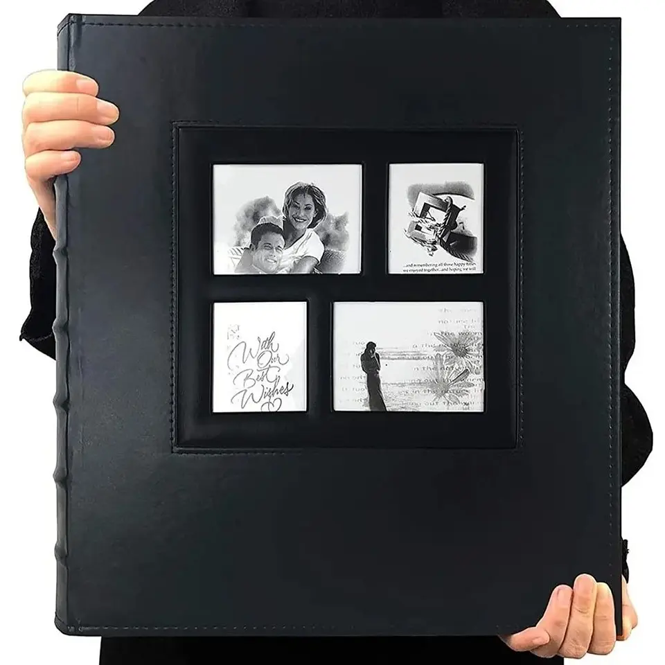 ALBUM FOTOGRAFICO CUERO CON VENTANA PARA 600 FOTOS 10X15 CM 1