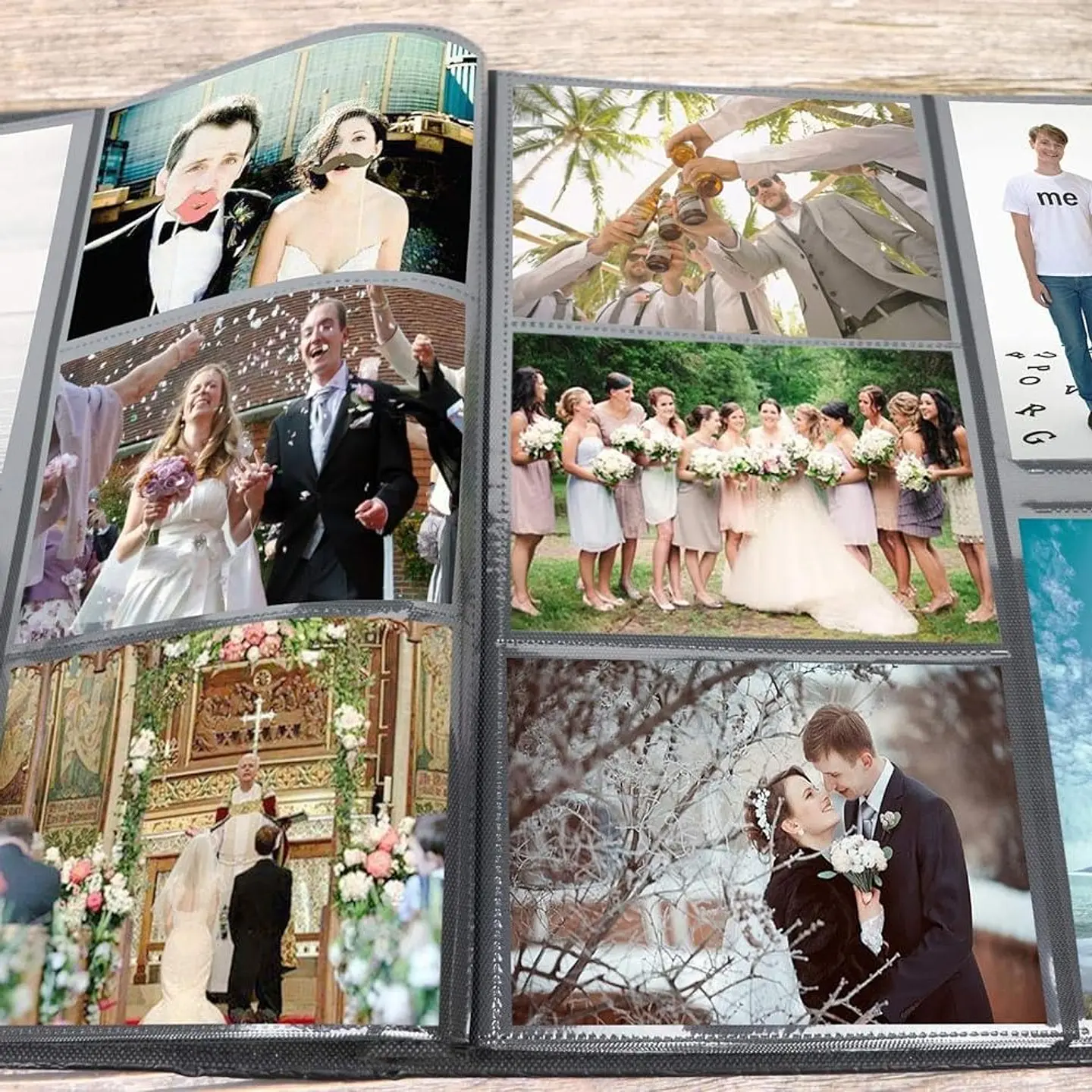 ALBUM FOTOGRAFICO CUERO CON VENTANA PARA 600 FOTOS 10X15 CM 4