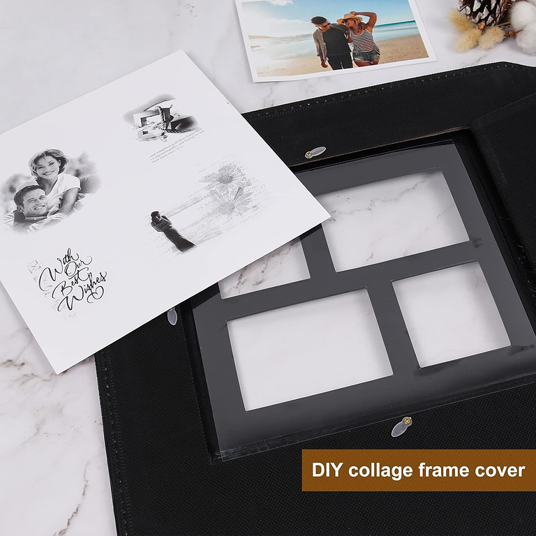 ALBUM FOTOGRAFICO CUERO CON VENTANA PARA 600 FOTOS 10X15 CM