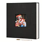 ALBUM FOTOGRAFICO AUTOADHESIVO CUBIERTA LINO NEGRO CON VENTANA - Miniatura 1