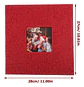 ALBUM FOTOGRAFICO AUTOADHESIVO CUBIERTA LINO ROJO CON VENTANA - Miniatura 7