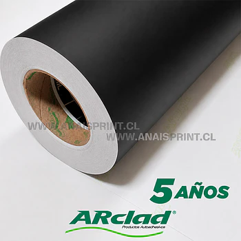 VINILO DECORATIVO CON ADHESIVO 5 AÑOS NEGRO MATTE 61 CM X 1 MT