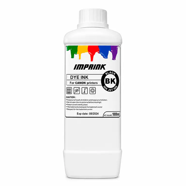 TINTAS DYE PREMIUM PARA IMPRESORAS CANON INKJET 1000 ML