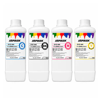 TINTAS DYE PREMIUM PARA IMPRESORAS CANON INKJET 1000 ML