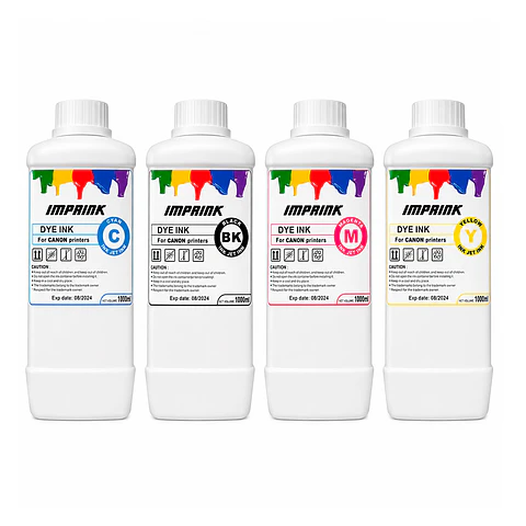 TINTAS DYE PREMIUM PARA IMPRESORAS CANON INKJET 1000 ML