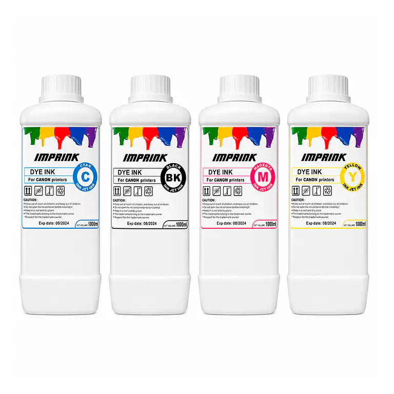 TINTAS DYE PREMIUM PARA IMPRESORAS CANON INKJET 1000 ML