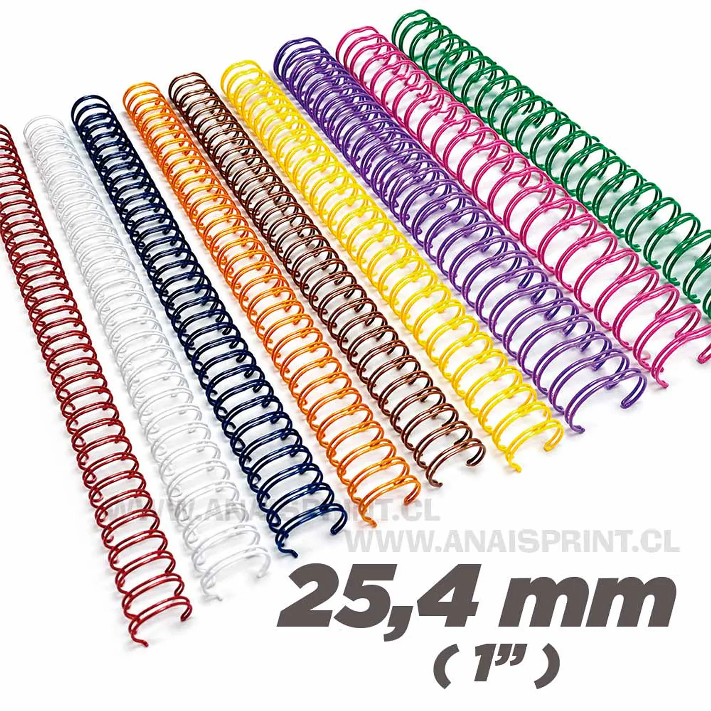 ANILLOS METALICOS DOBLE CERO 25,4 MM (5 UNDS) 1