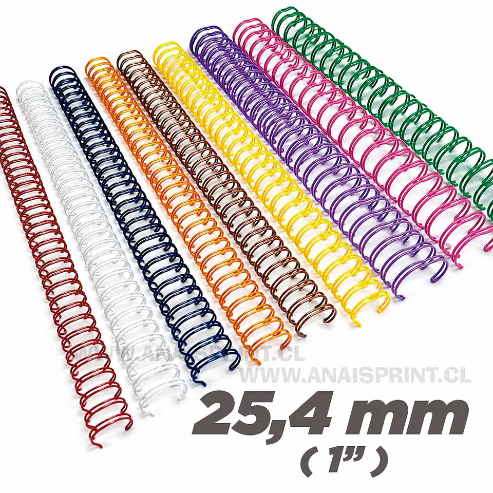 ANILLOS METALICOS DOBLE CERO 25,4 MM (5 UNDS) 1