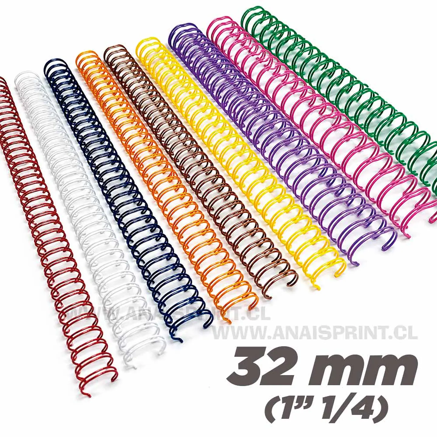ANILLOS METALICOS DOBLE CERO 32 MM (5 UNDS) 1