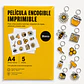 PAPEL TERMORETRACTIL O ENCOGIBLE IMPRIMIBLE A4/ 5 Hojas - Miniatura 1