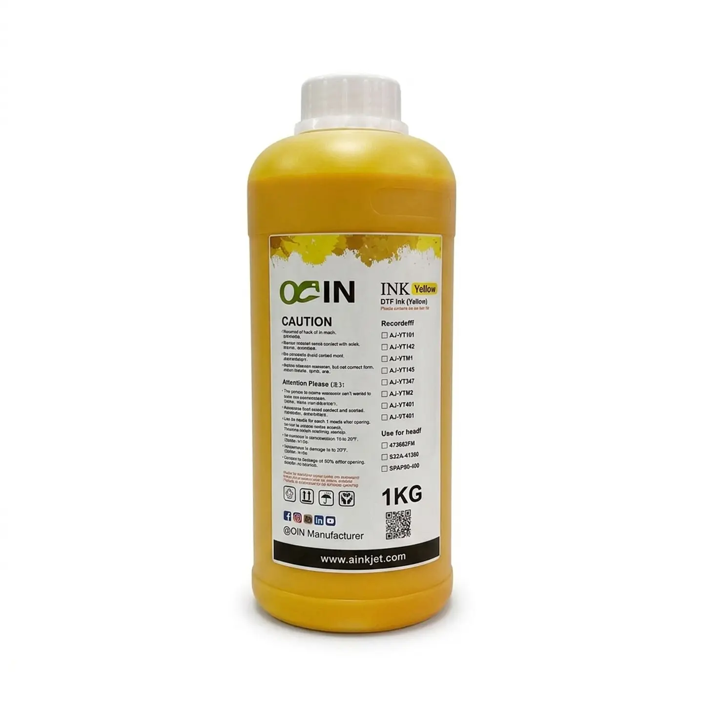 TINTA DTF TEXTIL MARCA ORIC 1 LITRO 6